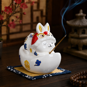 Ingot Rabbit Incense Holder