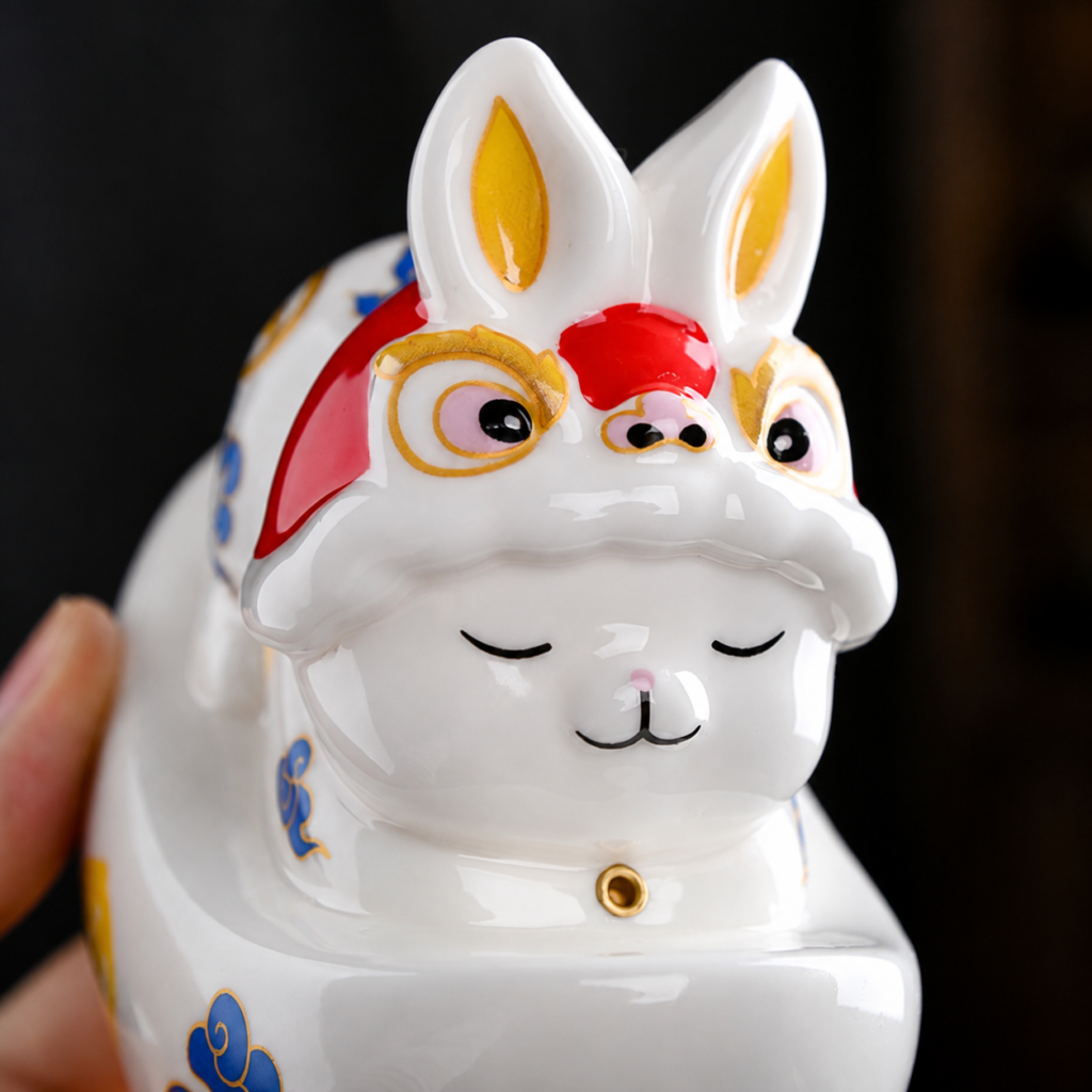 Ingot Rabbit Incense Holder detail image - incense burner by Serene Orient