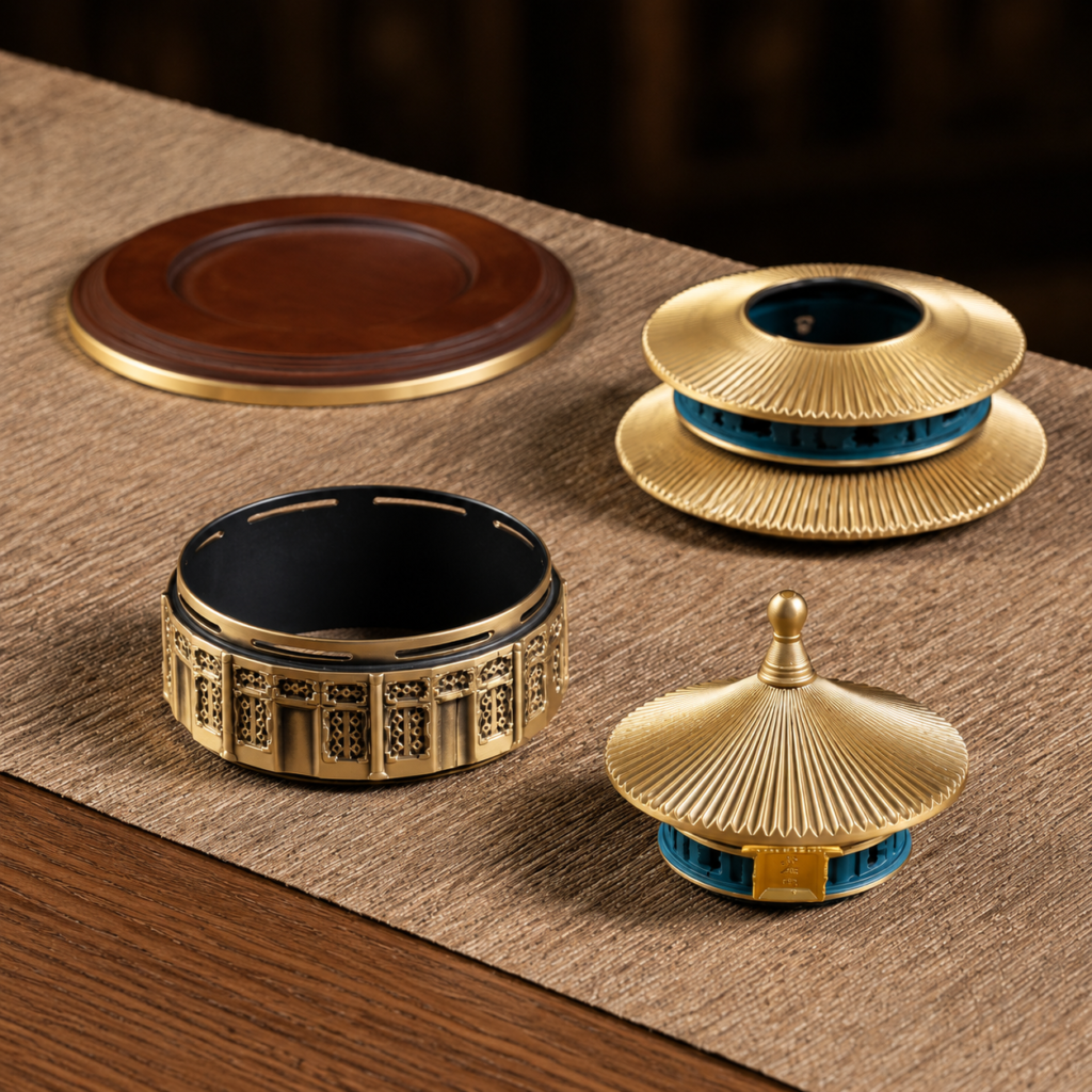 Temple of Heaven Incense Burner detail image - incense burner by Serene Orient