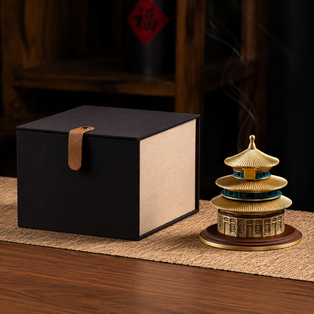 Temple of Heaven Incense Burner detail image - incense burner by Serene Orient
