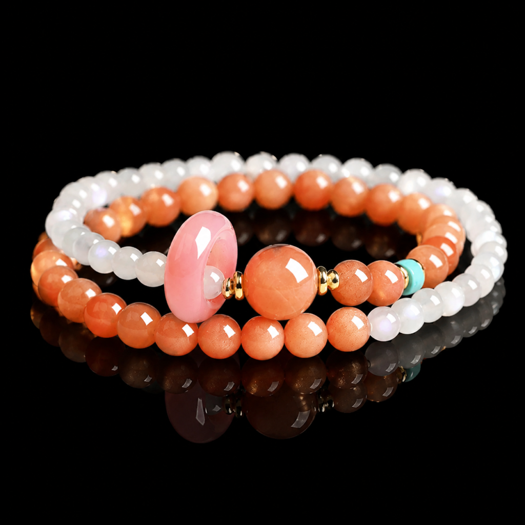 Sunstone Double Wrap Bracelet