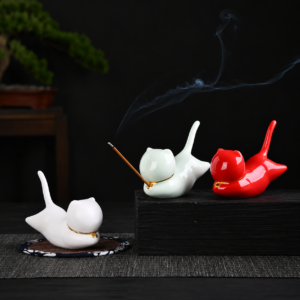 Praying Cat Incense Holder