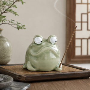 Playful Frog Incense Holder