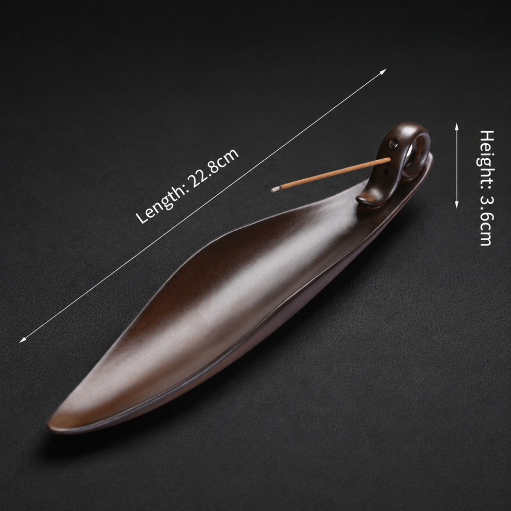 Chinese Minimalist Incense Holder detail image - incense burner by Serene Orient