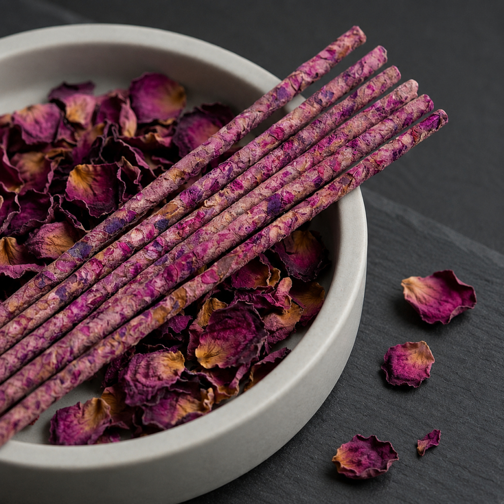 Rose Incense Sticks detail image - Chinese incense by Serene Orient
