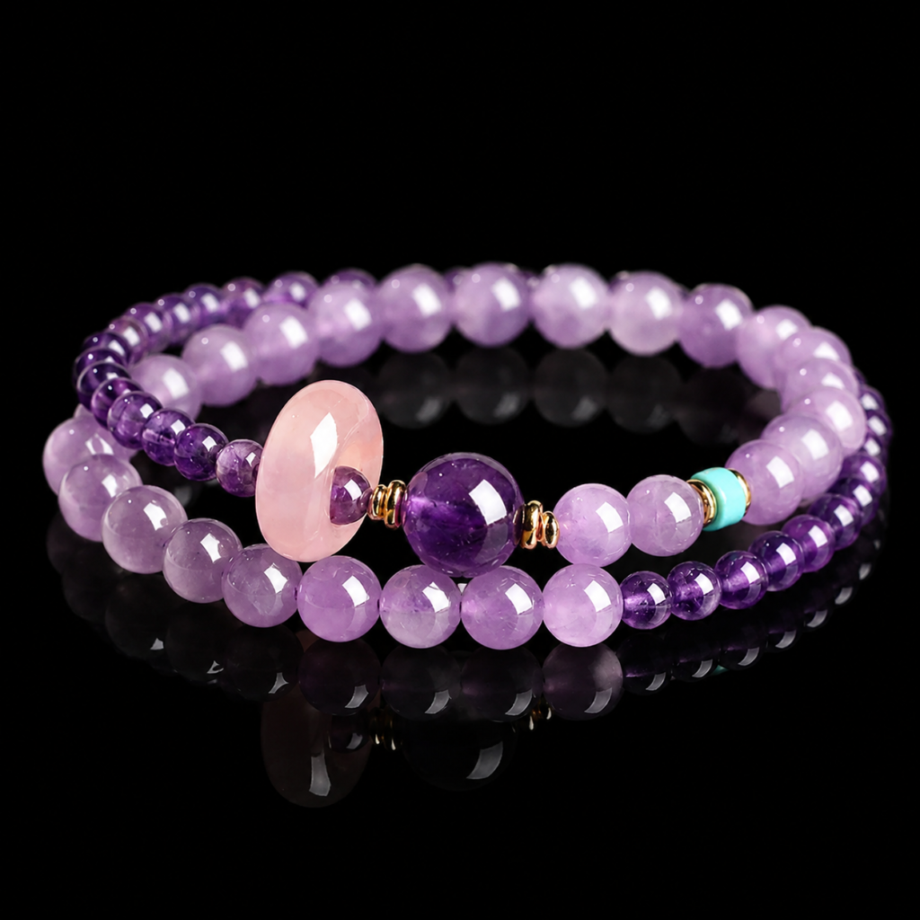 Amethyst Double Wrap Bracelet