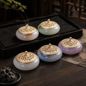 Marbled Liuli Coil Incense Burner