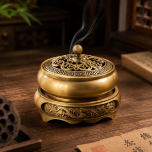 Layered Lotus Incense Burner