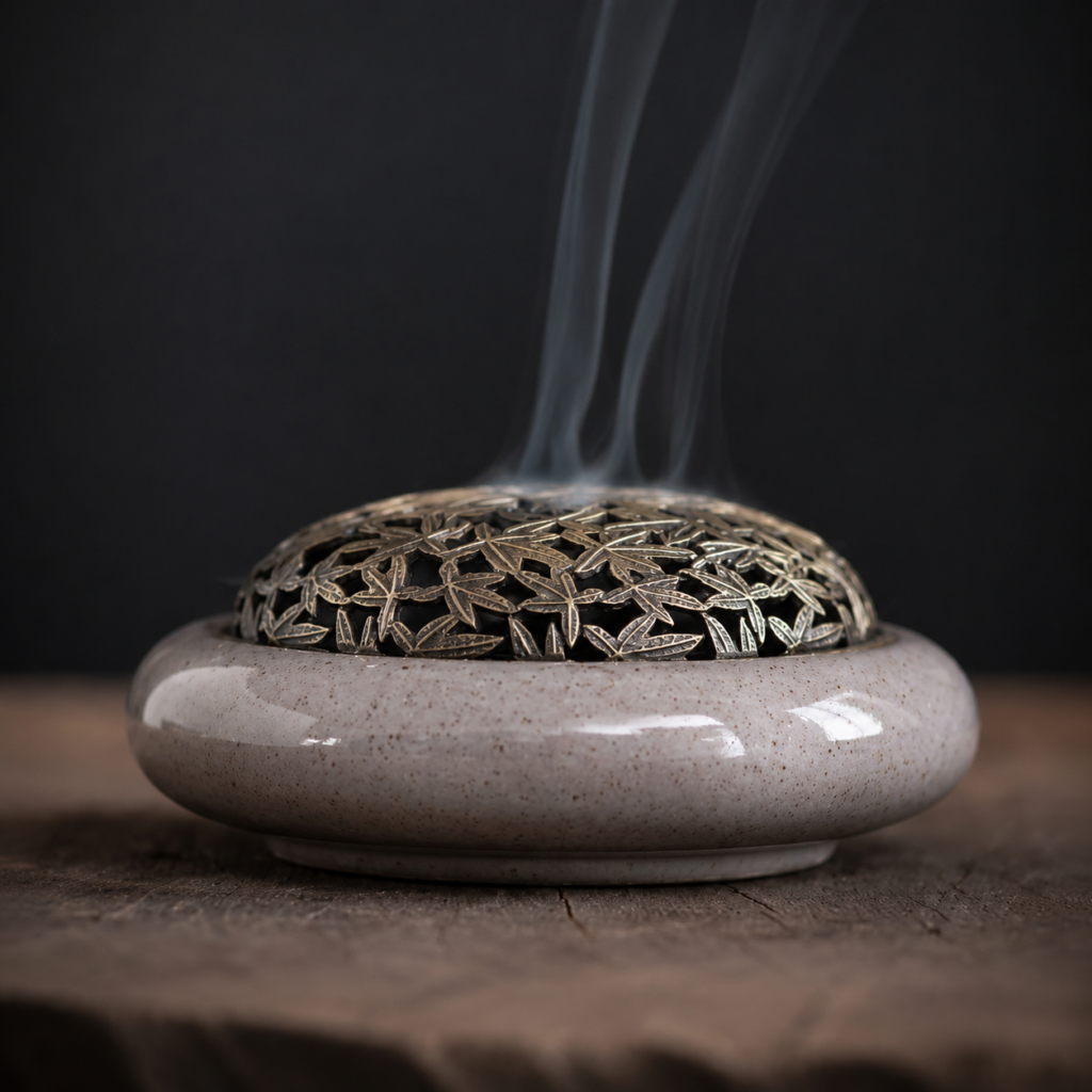 Classic Ceramic Coil Incense Burner detail image - incense burner by Serene Orient