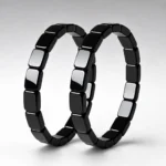 Black Gold Stone Stretch Bracelet main image