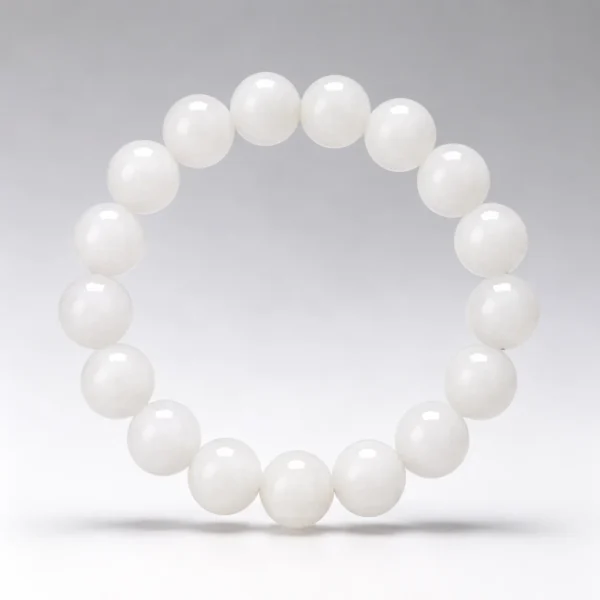 White Hetian Jade Bracelet