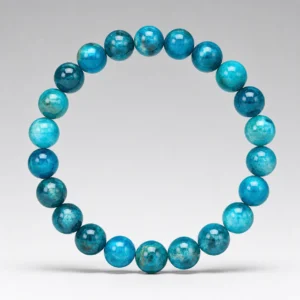 Blue Apatite Bead Bracelet