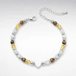 Good Luck Three-Stone Charm Bracelet main image