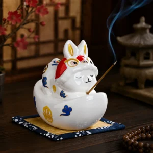 Ingot Rabbit Incense Holder