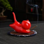 Praying Cat Incense Holder detail image