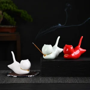 Praying Cat Incense Holder