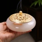 Marbled Liuli Coil Incense Burner detail image