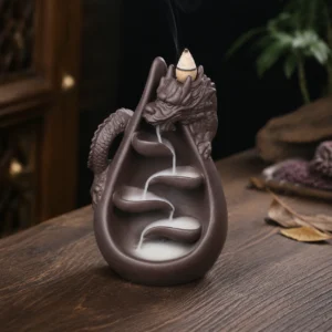 Chinese Dragon Waterfall Incense Burner