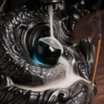 Dragon and Pearl Downdraft Incense Burner detail image