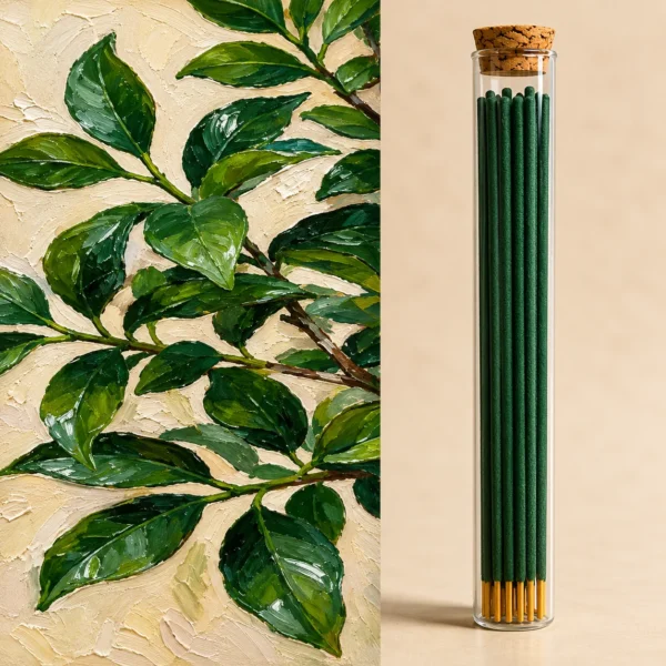 Hand-Rolled Pomelo Leaf Incense Sticks