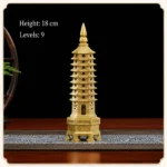 Golden Wenchang Pagoda Ornament detail image